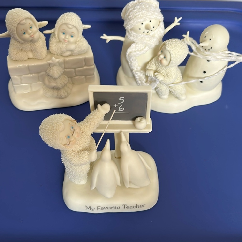 Snow Babies, Department 56! Set of three like new.